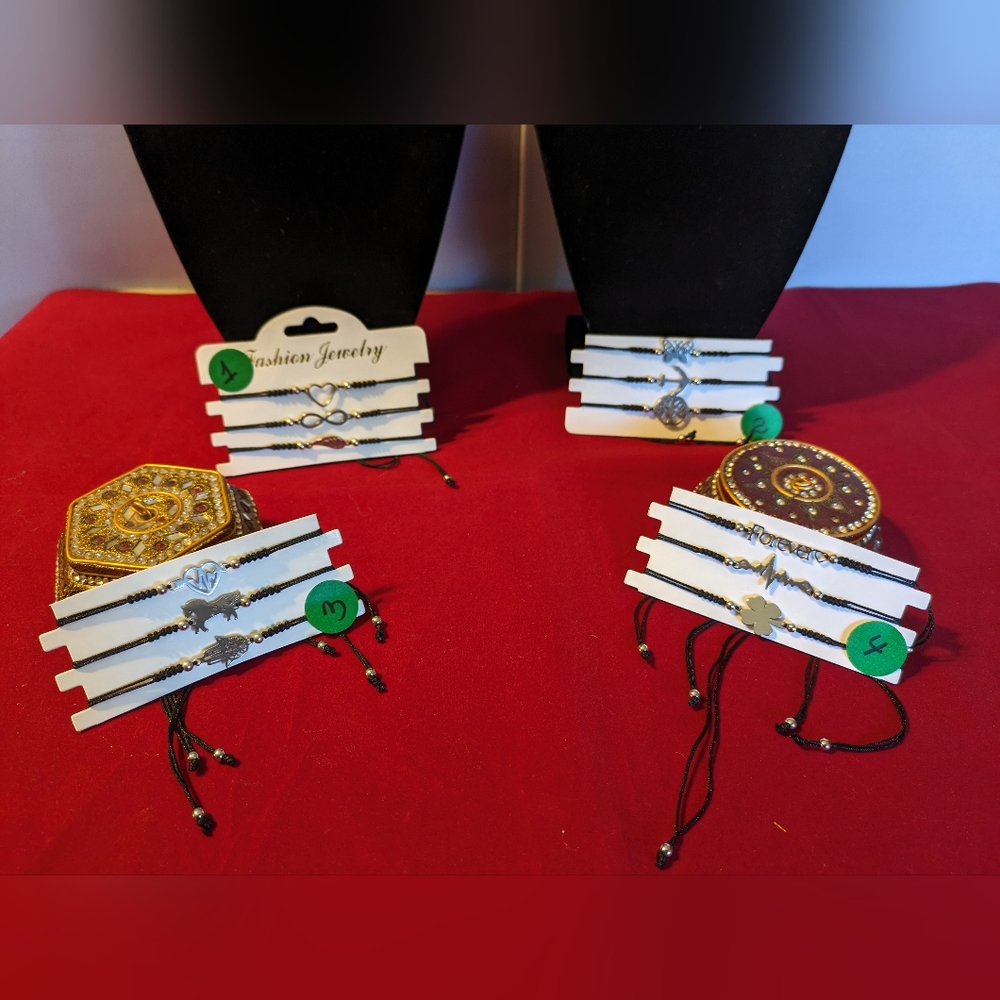 Adjustable Bracelets sets of 3‎